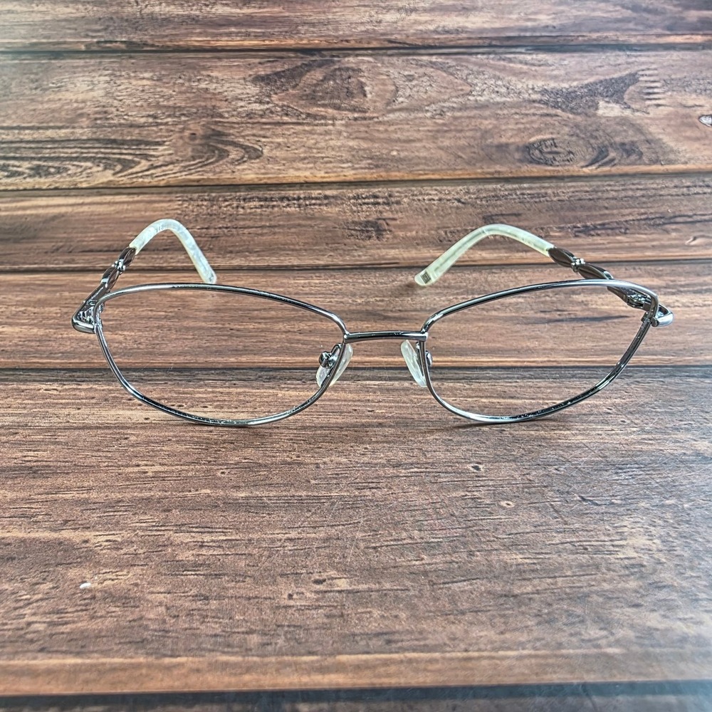 Liz Claiborne Women's‎ Silver Frame Eyeglasses 130mm Temple Length